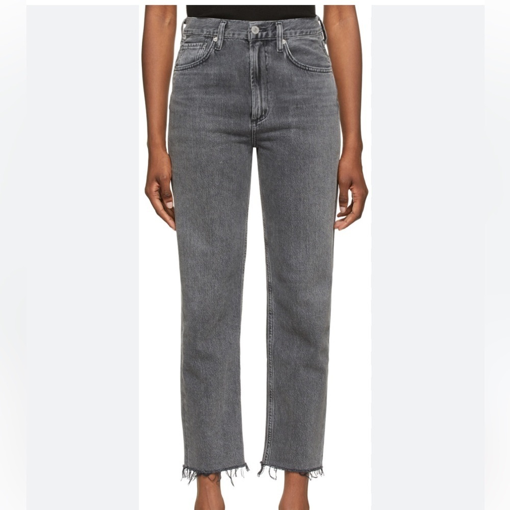 Citizens Of Humanity Anthropologie Daphne Crop High Rise StovePipe Jeans Size 30